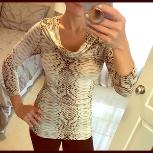 Rose and Olive cowl neck top